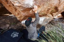 Bouldering in Hueco Tanks on 11/24/2019 with Blue Lizard Climbing and Yoga

Filename: SRM_20191124_1330270.jpg
Aperture: f/4.5
Shutter Speed: 1/250
Body: Canon EOS-1D Mark II
Lens: Canon EF 16-35mm f/2.8 L