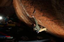 Bouldering in Hueco Tanks on 11/26/2019 with Blue Lizard Climbing and Yoga

Filename: SRM_20191126_1418390.jpg
Aperture: f/7.1
Shutter Speed: 1/250
Body: Canon EOS-1D Mark II
Lens: Canon EF 16-35mm f/2.8 L