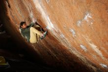 Bouldering in Hueco Tanks on 11/26/2019 with Blue Lizard Climbing and Yoga

Filename: SRM_20191126_1426160.jpg
Aperture: f/7.1
Shutter Speed: 1/250
Body: Canon EOS-1D Mark II
Lens: Canon EF 16-35mm f/2.8 L