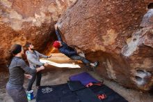 Bouldering in Hueco Tanks on 12/06/2019 with Blue Lizard Climbing and Yoga

Filename: SRM_20191206_1028090.jpg
Aperture: f/4.5
Shutter Speed: 1/250
Body: Canon EOS-1D Mark II
Lens: Canon EF 16-35mm f/2.8 L