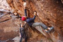 Bouldering in Hueco Tanks on 12/06/2019 with Blue Lizard Climbing and Yoga

Filename: SRM_20191206_1039080.jpg
Aperture: f/3.2
Shutter Speed: 1/250
Body: Canon EOS-1D Mark II
Lens: Canon EF 16-35mm f/2.8 L