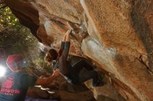 Bouldering in Hueco Tanks on 12/06/2019 with Blue Lizard Climbing and Yoga

Filename: SRM_20191206_1252370.jpg
Aperture: f/8.0
Shutter Speed: 1/250
Body: Canon EOS-1D Mark II
Lens: Canon EF 16-35mm f/2.8 L