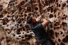 Bouldering in Hueco Tanks on 12/06/2019 with Blue Lizard Climbing and Yoga

Filename: SRM_20191206_1523530.jpg
Aperture: f/3.5
Shutter Speed: 1/250
Body: Canon EOS-1D Mark II
Lens: Canon EF 50mm f/1.8 II