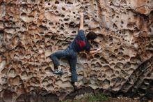 Bouldering in Hueco Tanks on 12/06/2019 with Blue Lizard Climbing and Yoga

Filename: SRM_20191206_1524440.jpg
Aperture: f/3.5
Shutter Speed: 1/250
Body: Canon EOS-1D Mark II
Lens: Canon EF 50mm f/1.8 II