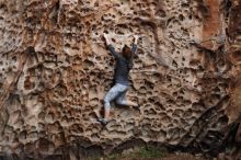 Bouldering in Hueco Tanks on 12/06/2019 with Blue Lizard Climbing and Yoga

Filename: SRM_20191206_1526270.jpg
Aperture: f/3.2
Shutter Speed: 1/250
Body: Canon EOS-1D Mark II
Lens: Canon EF 50mm f/1.8 II