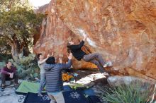 Bouldering in Hueco Tanks on 01/18/2020 with Blue Lizard Climbing and Yoga

Filename: SRM_20200118_1141210.jpg
Aperture: f/4.5
Shutter Speed: 1/250
Body: Canon EOS-1D Mark II
Lens: Canon EF 16-35mm f/2.8 L