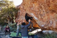 Bouldering in Hueco Tanks on 01/18/2020 with Blue Lizard Climbing and Yoga

Filename: SRM_20200118_1141260.jpg
Aperture: f/5.0
Shutter Speed: 1/250
Body: Canon EOS-1D Mark II
Lens: Canon EF 16-35mm f/2.8 L