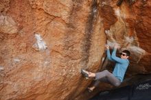 Bouldering in Hueco Tanks on 02/28/2020 with Blue Lizard Climbing and Yoga

Filename: SRM_20200228_1245470.jpg
Aperture: f/8.0
Shutter Speed: 1/250
Body: Canon EOS-1D Mark II
Lens: Canon EF 16-35mm f/2.8 L