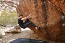 Bouldering in Hueco Tanks on 02/28/2020 with Blue Lizard Climbing and Yoga

Filename: SRM_20200228_1252480.jpg
Aperture: f/8.0
Shutter Speed: 1/250
Body: Canon EOS-1D Mark II
Lens: Canon EF 16-35mm f/2.8 L