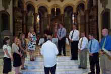 Rehearsal for Emily Marek and James Oyan's wedding, Friday, July 11, 2008. Rehearsal for Emily Marek and James Oyan's wedding, Friday, July 11, 2008.