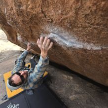 Blue Lizard Climbing and Yoga Hueco Tanks guiding on March 8, 2025, with Adam, Bri, Dan & Chris & Eric, Emily & Louis, and Kayvon Blue Lizard Climbing and Yoga Hueco Tanks guiding on March 8, 2025, with Adam, Bri, Dan & Chris & Eric, Emily & Louis, and Kayvon