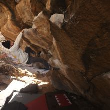 Blue Lizard Climbing and Yoga Hueco Tanks guiding on January 18, 2026, with Gisella & Craig, Bryan, Corey, Isaac, Tony, and Kianna & Isaiah Blue Lizard Climbing and Yoga Hueco Tanks guiding on January 18, 2026, with Gisella & Craig, Bryan, Corey, Isaac, Tony, and Kianna & Isaiah