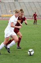 UT freshman Courtney Goodson (#7, Forward and Midfielder) in the second half. The University of Texas women's soccer team won 2-1 against the Iowa State Cyclones Sunday afternoon, October 5, 2008. UT freshman Courtney Goodson (#7, Forward and Midfielder) in the second half. The University of Texas women's soccer team won 2-1 against the Iowa State Cyclones Sunday afternoon, October 5, 2008.