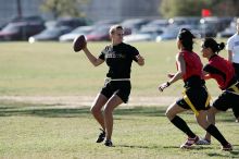 The Cheetahs (chemical engineering team) lost in the Fall 2008 UT flag football intramural championship game on November 9, 2008.

Filename: SRM_20081109_15382035.jpg
Aperture: f/4.0
Shutter Speed: 1/2500
Body: Canon EOS-1D Mark II
Lens: Canon EF 300mm f/2.8 L IS