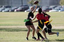 The Cheetahs (chemical engineering team) lost in the Fall 2008 UT flag football intramural championship game on November 9, 2008.

Filename: SRM_20081109_15382437.jpg
Aperture: f/4.0
Shutter Speed: 1/2500
Body: Canon EOS-1D Mark II
Lens: Canon EF 300mm f/2.8 L IS