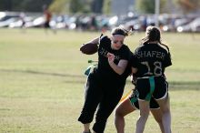 The Cheetahs (chemical engineering team) lost in the Fall 2008 UT flag football intramural championship game on November 9, 2008.

Filename: SRM_20081109_15511804.jpg
Aperture: f/4.0
Shutter Speed: 1/2000
Body: Canon EOS-1D Mark II
Lens: Canon EF 300mm f/2.8 L IS