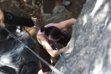 Beth Marek top rope climbing Hollywood (5.7), taken from the anchors of the route. It was Beth's third time outside, and another long day of rock climbing at Seismic Wall on Austin's Barton Creek Greenbelt, Monday, May 25, 2009. Beth Marek top rope climbing Hollywood (5.7), taken from the anchors of the route. It was Beth's third time outside, and another long day of rock climbing at Seismic Wall on Austin's Barton Creek Greenbelt, Monday, May 25, 2009.
