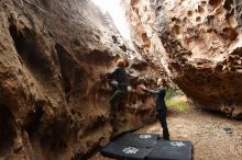 Bouldering in Hueco Tanks on 11/22/2018 with Blue Lizard Climbing and Yoga

Filename: SRM_20181122_1527360.jpg
Aperture: f/4.0
Shutter Speed: 1/100
Body: Canon EOS-1D Mark II
Lens: Canon EF 16-35mm f/2.8 L