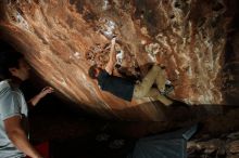 Bouldering in Hueco Tanks on 11/22/2018 with Blue Lizard Climbing and Yoga

Filename: SRM_20181122_1548320.jpg
Aperture: f/8.0
Shutter Speed: 1/250
Body: Canon EOS-1D Mark II
Lens: Canon EF 16-35mm f/2.8 L