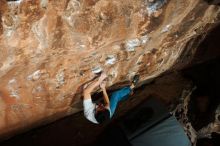 Bouldering in Hueco Tanks on 11/22/2018 with Blue Lizard Climbing and Yoga

Filename: SRM_20181122_1551130.jpg
Aperture: f/8.0
Shutter Speed: 1/250
Body: Canon EOS-1D Mark II
Lens: Canon EF 16-35mm f/2.8 L