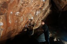 Bouldering in Hueco Tanks on 11/22/2018 with Blue Lizard Climbing and Yoga

Filename: SRM_20181122_1604250.jpg
Aperture: f/8.0
Shutter Speed: 1/250
Body: Canon EOS-1D Mark II
Lens: Canon EF 16-35mm f/2.8 L