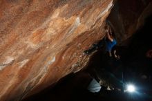 Bouldering in Hueco Tanks on 11/22/2018 with Blue Lizard Climbing and Yoga

Filename: SRM_20181122_1605330.jpg
Aperture: f/8.0
Shutter Speed: 1/250
Body: Canon EOS-1D Mark II
Lens: Canon EF 16-35mm f/2.8 L