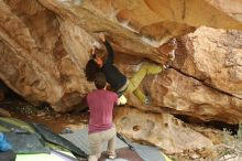 Bouldering in Hueco Tanks on 12/08/2018 with Blue Lizard Climbing and Yoga

Filename: SRM_20181208_1437070.jpg
Aperture: f/4.5
Shutter Speed: 1/250
Body: Canon EOS-1D Mark II
Lens: Canon EF 50mm f/1.8 II