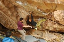 Bouldering in Hueco Tanks on 12/08/2018 with Blue Lizard Climbing and Yoga

Filename: SRM_20181208_1437160.jpg
Aperture: f/4.5
Shutter Speed: 1/250
Body: Canon EOS-1D Mark II
Lens: Canon EF 50mm f/1.8 II