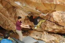 Bouldering in Hueco Tanks on 12/08/2018 with Blue Lizard Climbing and Yoga

Filename: SRM_20181208_1437180.jpg
Aperture: f/4.0
Shutter Speed: 1/250
Body: Canon EOS-1D Mark II
Lens: Canon EF 50mm f/1.8 II