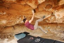 Bouldering in Hueco Tanks on 12/08/2018 with Blue Lizard Climbing and Yoga

Filename: SRM_20181208_1612440.jpg
Aperture: f/5.0
Shutter Speed: 1/250
Body: Canon EOS-1D Mark II
Lens: Canon EF 16-35mm f/2.8 L