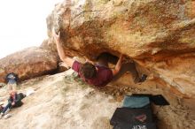 Bouldering in Hueco Tanks on 12/08/2018 with Blue Lizard Climbing and Yoga

Filename: SRM_20181208_1613000.jpg
Aperture: f/6.3
Shutter Speed: 1/250
Body: Canon EOS-1D Mark II
Lens: Canon EF 16-35mm f/2.8 L