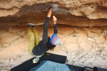 Bouldering in Hueco Tanks on 12/08/2018 with Blue Lizard Climbing and Yoga

Filename: SRM_20181208_1633060.jpg
Aperture: f/4.5
Shutter Speed: 1/250
Body: Canon EOS-1D Mark II
Lens: Canon EF 16-35mm f/2.8 L