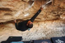 Bouldering in Hueco Tanks on 12/08/2018 with Blue Lizard Climbing and Yoga

Filename: SRM_20181208_1637531.jpg
Aperture: f/4.5
Shutter Speed: 1/250
Body: Canon EOS-1D Mark II
Lens: Canon EF 16-35mm f/2.8 L