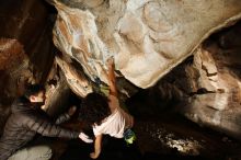 Bouldering in Hueco Tanks on 12/14/2018 with Blue Lizard Climbing and Yoga

Filename: SRM_20181214_1351450.jpg
Aperture: f/5.6
Shutter Speed: 1/250
Body: Canon EOS-1D Mark II
Lens: Canon EF 16-35mm f/2.8 L