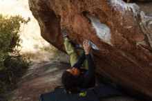 Bouldering in Hueco Tanks on 12/14/2018 with Blue Lizard Climbing and Yoga

Filename: SRM_20181214_1611480.jpg
Aperture: f/4.0
Shutter Speed: 1/250
Body: Canon EOS-1D Mark II
Lens: Canon EF 50mm f/1.8 II