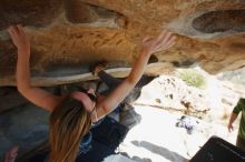 Bouldering in Hueco Tanks on 12/23/2018 with Blue Lizard Climbing and Yoga

Filename: SRM_20181223_1223101.jpg
Aperture: f/5.6
Shutter Speed: 1/500
Body: Canon EOS-1D Mark II
Lens: Canon EF 16-35mm f/2.8 L