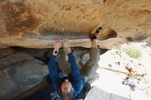 Bouldering in Hueco Tanks on 12/23/2018 with Blue Lizard Climbing and Yoga

Filename: SRM_20181223_1228020.jpg
Aperture: f/5.6
Shutter Speed: 1/320
Body: Canon EOS-1D Mark II
Lens: Canon EF 16-35mm f/2.8 L