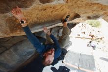 Bouldering in Hueco Tanks on 12/23/2018 with Blue Lizard Climbing and Yoga

Filename: SRM_20181223_1228060.jpg
Aperture: f/5.6
Shutter Speed: 1/320
Body: Canon EOS-1D Mark II
Lens: Canon EF 16-35mm f/2.8 L