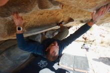 Bouldering in Hueco Tanks on 12/23/2018 with Blue Lizard Climbing and Yoga

Filename: SRM_20181223_1228070.jpg
Aperture: f/5.6
Shutter Speed: 1/400
Body: Canon EOS-1D Mark II
Lens: Canon EF 16-35mm f/2.8 L