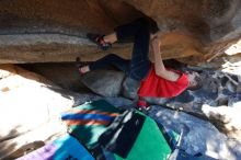 Bouldering in Hueco Tanks on 12/31/2018 with Blue Lizard Climbing and Yoga

Filename: SRM_20181231_1607070.jpg
Aperture: f/6.3
Shutter Speed: 1/250
Body: Canon EOS-1D Mark II
Lens: Canon EF 16-35mm f/2.8 L