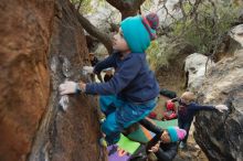 Bouldering in Hueco Tanks on 12/31/2018 with Blue Lizard Climbing and Yoga

Filename: SRM_20181231_1802170.jpg
Aperture: f/2.8
Shutter Speed: 1/100
Body: Canon EOS-1D Mark II
Lens: Canon EF 16-35mm f/2.8 L