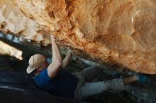 Bouldering in Hueco Tanks on 01/12/2019 with Blue Lizard Climbing and Yoga

Filename: SRM_20190112_1112380.jpg
Aperture: f/3.2
Shutter Speed: 1/250
Body: Canon EOS-1D Mark II
Lens: Canon EF 50mm f/1.8 II