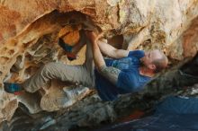 Bouldering in Hueco Tanks on 01/12/2019 with Blue Lizard Climbing and Yoga

Filename: SRM_20190112_1133410.jpg
Aperture: f/3.2
Shutter Speed: 1/250
Body: Canon EOS-1D Mark II
Lens: Canon EF 50mm f/1.8 II