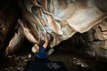 Bouldering in Hueco Tanks on 01/12/2019 with Blue Lizard Climbing and Yoga

Filename: SRM_20190112_1502310.jpg
Aperture: f/8.0
Shutter Speed: 1/250
Body: Canon EOS-1D Mark II
Lens: Canon EF 16-35mm f/2.8 L