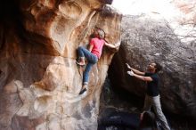 Bouldering in Hueco Tanks on 01/21/2019 with Blue Lizard Climbing and Yoga

Filename: SRM_20190121_1238480.jpg
Aperture: f/4.0
Shutter Speed: 1/200
Body: Canon EOS-1D Mark II
Lens: Canon EF 16-35mm f/2.8 L