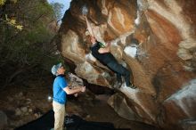 Bouldering in Hueco Tanks on 04/05/2019 with Blue Lizard Climbing and Yoga

Filename: SRM_20190405_1648490.jpg
Aperture: f/5.6
Shutter Speed: 1/250
Body: Canon EOS-1D Mark II
Lens: Canon EF 16-35mm f/2.8 L