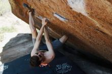 Bouldering in Hueco Tanks on 06/15/2019 with Blue Lizard Climbing and Yoga

Filename: SRM_20190615_1420410.jpg
Aperture: f/4.0
Shutter Speed: 1/160
Body: Canon EOS-1D Mark II
Lens: Canon EF 50mm f/1.8 II