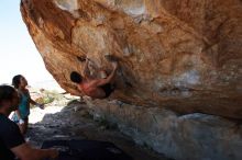 Bouldering in Hueco Tanks on 06/28/2019 with Blue Lizard Climbing and Yoga

Filename: SRM_20190628_1212540.jpg
Aperture: f/8.0
Shutter Speed: 1/400
Body: Canon EOS-1D Mark II
Lens: Canon EF 16-35mm f/2.8 L