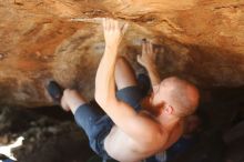 Bouldering in Hueco Tanks on 08/31/2019 with Blue Lizard Climbing and Yoga

Filename: SRM_20190831_1328380.jpg
Aperture: f/2.8
Shutter Speed: 1/1600
Body: Canon EOS-1D Mark II
Lens: Canon EF 50mm f/1.8 II