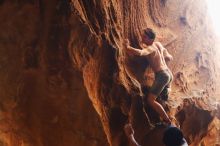 Bouldering in Hueco Tanks on 08/31/2019 with Blue Lizard Climbing and Yoga

Filename: SRM_20190831_1748540.jpg
Aperture: f/2.8
Shutter Speed: 1/200
Body: Canon EOS-1D Mark II
Lens: Canon EF 50mm f/1.8 II